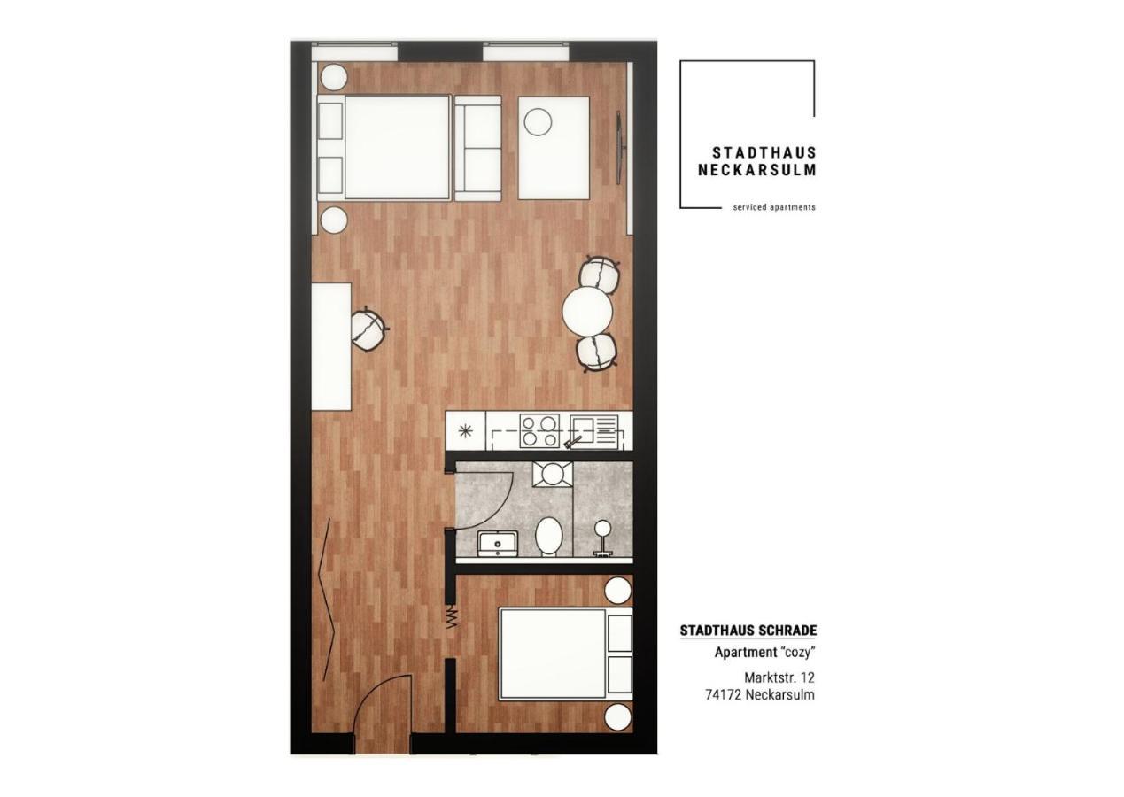 Stadthaus Neckarsulm Serviced Apartments - Stadthaus Schrade エクステリア 写真